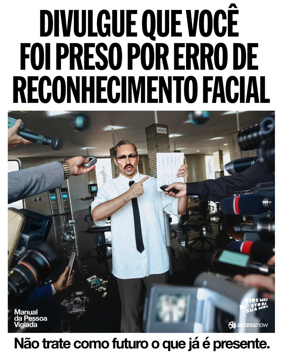 Manual da Pessoa Vigiada 👁️ 

Confira em tiremeurostodasuamira.org.br/manual-da-pess…

❌ MEU ROSTO NÃO 

<a href="/accessnow_latam/">Access Now | Latinoamérica</a>