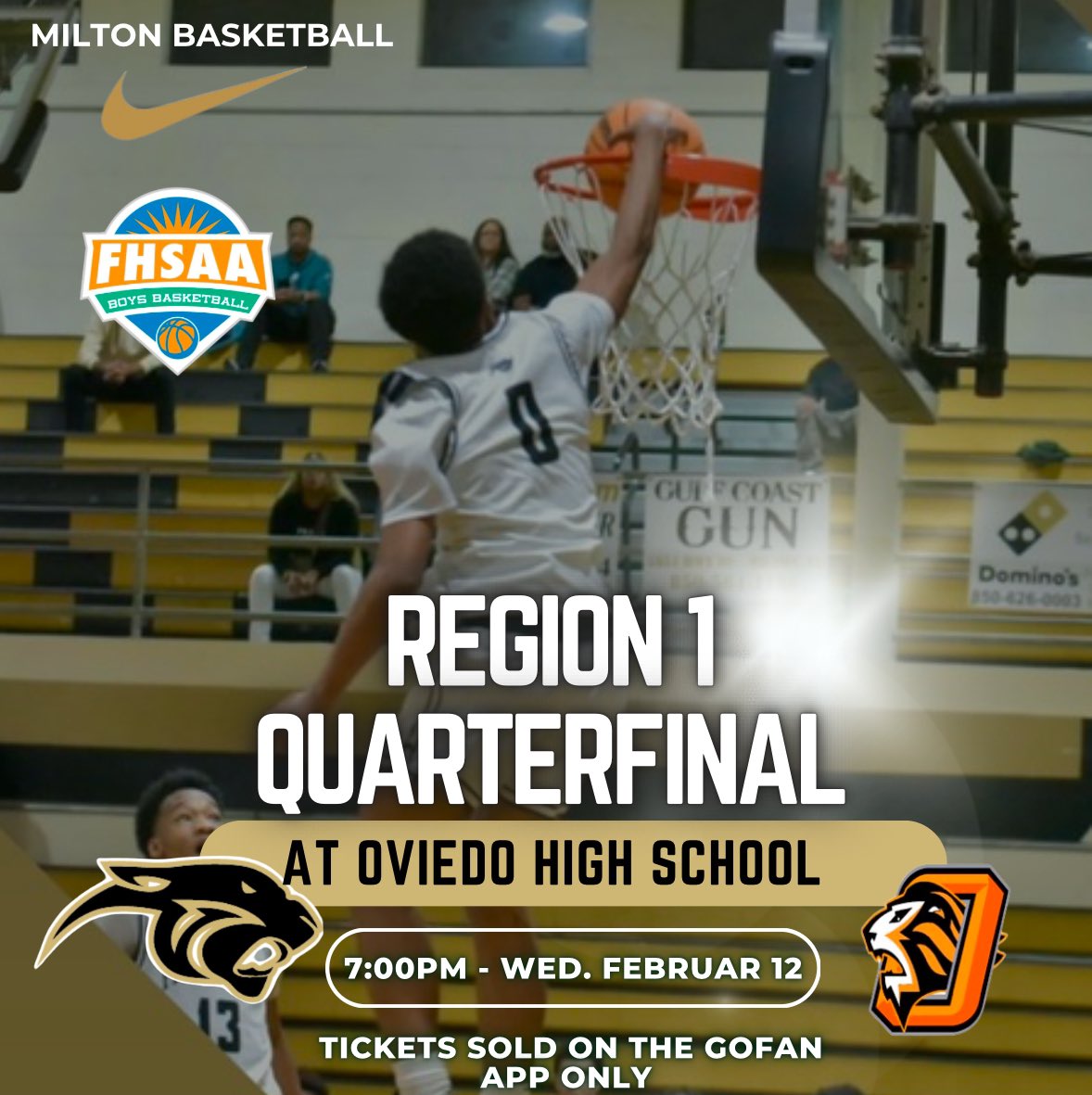 FAMILY-FRIENDS-FORMER PLAYERS-
MILTON ALUMNI

ORLANDO AND SURROUNDING AREAS

WE TRAVELED 6 HOURS TO PLAY OVIEDO. WE NEED YOU AT OVIEDO HS ON WEDNESDAY AT 7PM AND CHEER ON MY MILTON PANTHERS!!!!