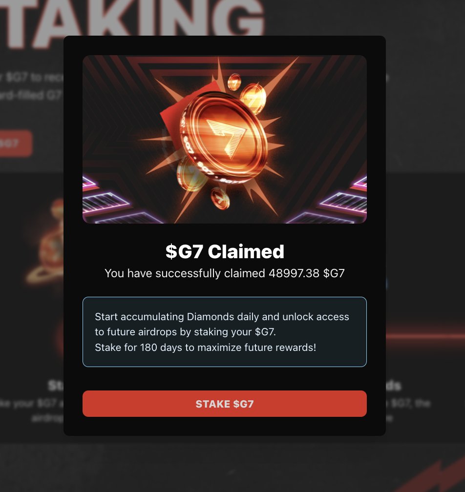 Thanks <a href="/G7_DAO/">Game7</a> and <a href="/BoomLandGames/">BoomLand</a> 🥰 LFG 😆