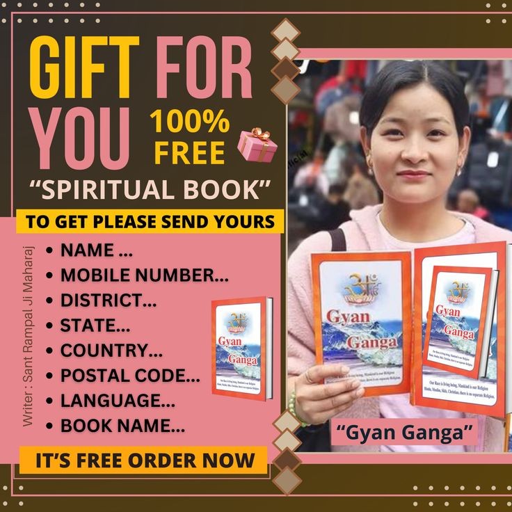 ChandaDasi41807's tweet image. Book Gyan Ganga is Available only in ENGLISH 
#FreeBookOffer 
To get this precious book &quot;GYAN GANGA&quot; for free
You have to comment Your address in this format👇👇 
 *Name* -.......
 *House No* -...... 
 *Full Address* -.......
 *District* -........
 *Postal Code* -......
 *State*