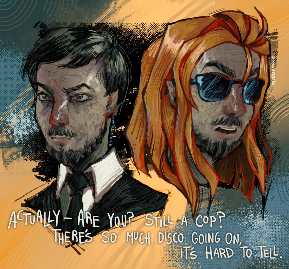 Someone tell this guy to stop looking at me like that
#DiscoElysium  #artwork #digitalart  #digitalpainting  #art #drawing #jeanvicquemare