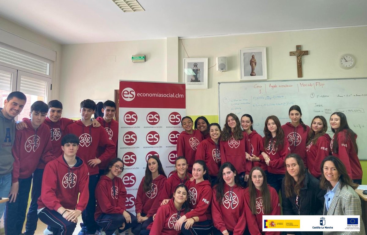 Economía Social Castilla-La Mancha (@economsocialclm) on Twitter photo 🌍✨ ¡Seguimos avanzando con las jornadas de Economía Social en los centros educativos de #CLM! 🎓
🤝Con <a href="/EconomiaCLM/">Economía, Empresas y Empleo CLM</a> trabajamos para dar difusión y visibilidad al modelo de empresas de #economiasocial
¡Juntos, construyamos un futuro más consciente y responsable! 💪🌱 🌍✨ ¡Seguimos avanzando con las jornadas de Economía Social en los centros educativos de #CLM! 🎓
🤝Con <a href="/EconomiaCLM/">Economía, Empresas y Empleo CLM</a> trabajamos para dar difusión y visibilidad al modelo de empresas de #economiasocial
¡Juntos, construyamos un futuro más consciente y responsable! 💪🌱