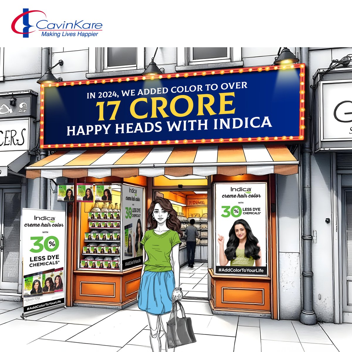 Hair color is more than greys, it’s confidence &amp; expression! In 2024, 17 crore of you chose Indica to add that touch of color! 🥰

Thank you for making us #1 in shampoo hair color! Here’s to more vibrant shades &amp; happy hair days in 2025! 💖

#IndicaHairColor #AddColorToYourLife