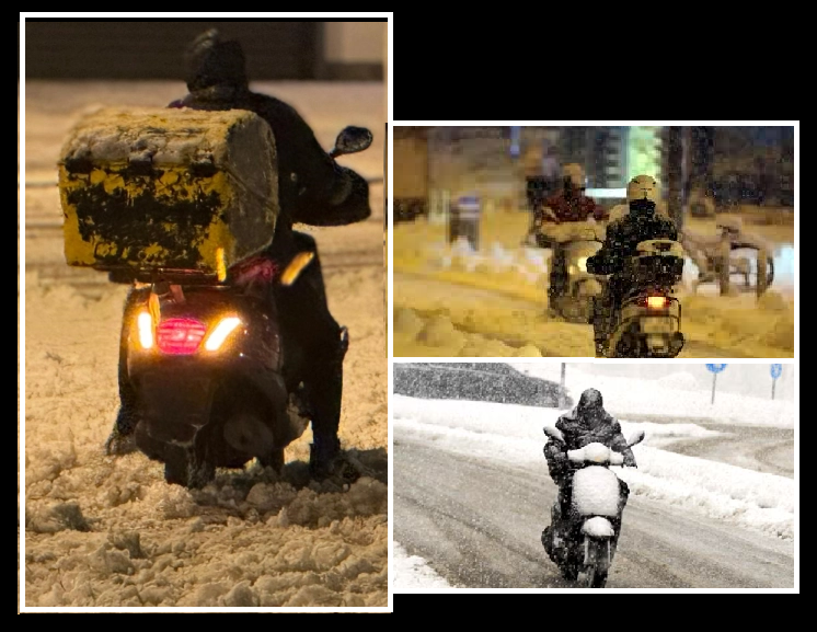 Sürücüler! Çoluk çocuğu için, yuvasına ekmek götürmek için;  en zor koşullarda, en kötü havalarda ve en yoğun trafikte bile önce müşterisine sipariş yetiştirmek zorunda olan bu gençleri koruyun…