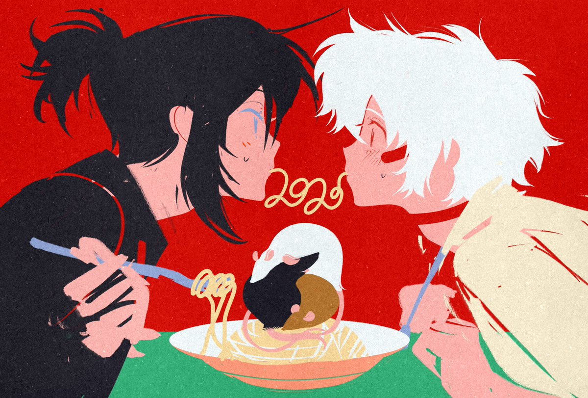 年賀状で没にしたネズ紫のラフ供養