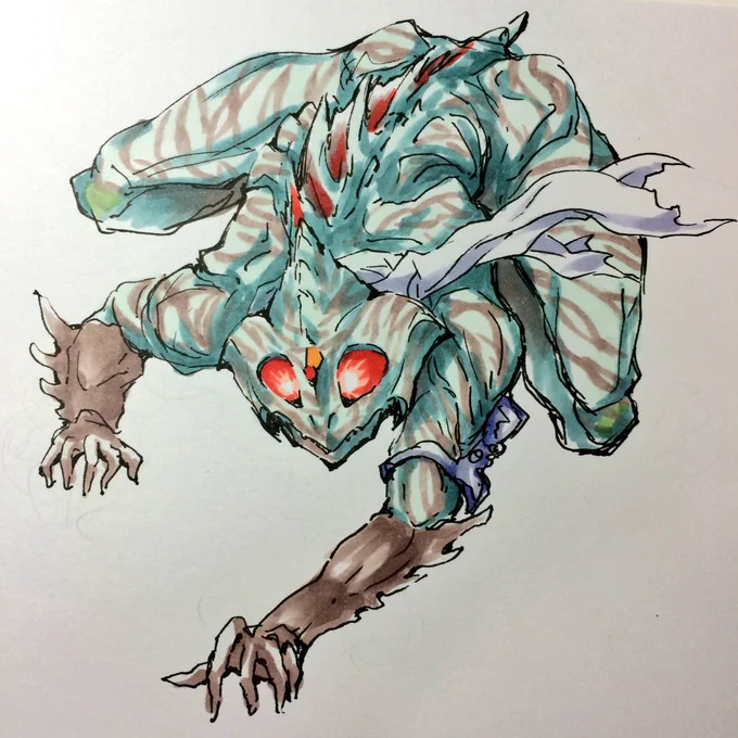#お前が描いた特撮絵を見せろ 