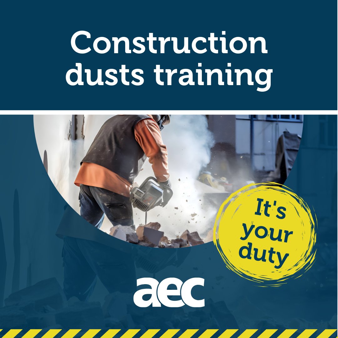 How can you help to protect a #construction worker's life with nothing more than a spare morning?

By teaching them about construction dusts.

Our half day course might be the smartest way to kick off your next project.

Learn more and book here ➡️ aectraining.uk/construction-d…