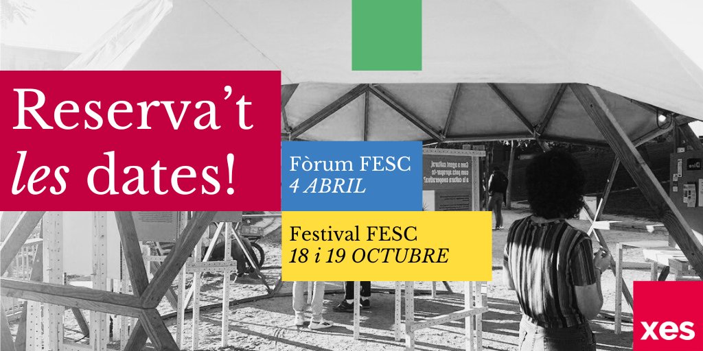 📅 Reserva’t les dates per al Fòrum i Festival #FESC25 de la <a href="/XES_cat/">Xarxa d'Economia Solidària de Catalunya</a>! 🗓️

El Fòrum FESC’25 tindrà lloc el 4 d’abril, i el Festival FESC’25 els dies 18 i 19 d’octubre.

Un any per consolidar l'economia social i solidària! 🌍💪

xes.cat/2025/01/20/res…
