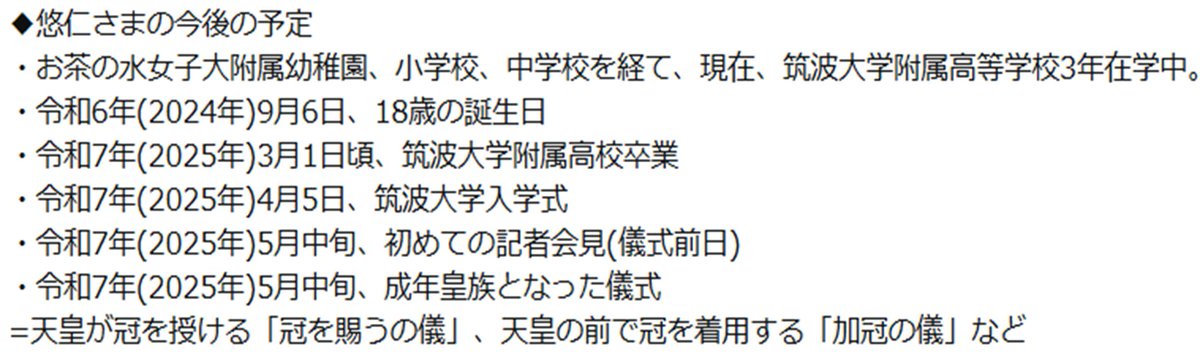 minamo_moon's tweet photo. 江森氏の悠仁新刊本から5月中旬の記者会見（成年会見）などの予定が削除されました。
また従来は
『5月には、成年皇族としての「加冠の儀」や、前日には初めての記者会見も予定』と書いてありましたが、『5月には』という文字が消されました。
https://t.co/13jiKnZLUH https://t.co/KtUJQIAWC3