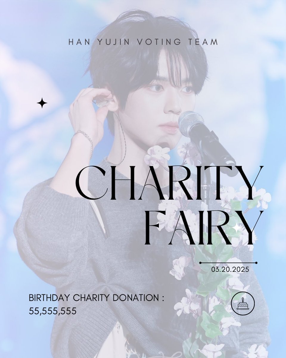 hyjvotingteam's tweet photo. 🐰 — CHOEAEDOL CHARITY FAIRY

MULBOKDANz! 
— we must cast 55,555,555 hearts on his birthday to get the donation. please start collecting ever hearts, let’s be prepared this time! 💗

🎯 : 55,555,555 
⏰ : 03.20.2025 

🔗: https://t.co/JhHQJFf1dp

#HANYUJIN #한유진 #ハンユジン https://t.co/G4c1BubaLe