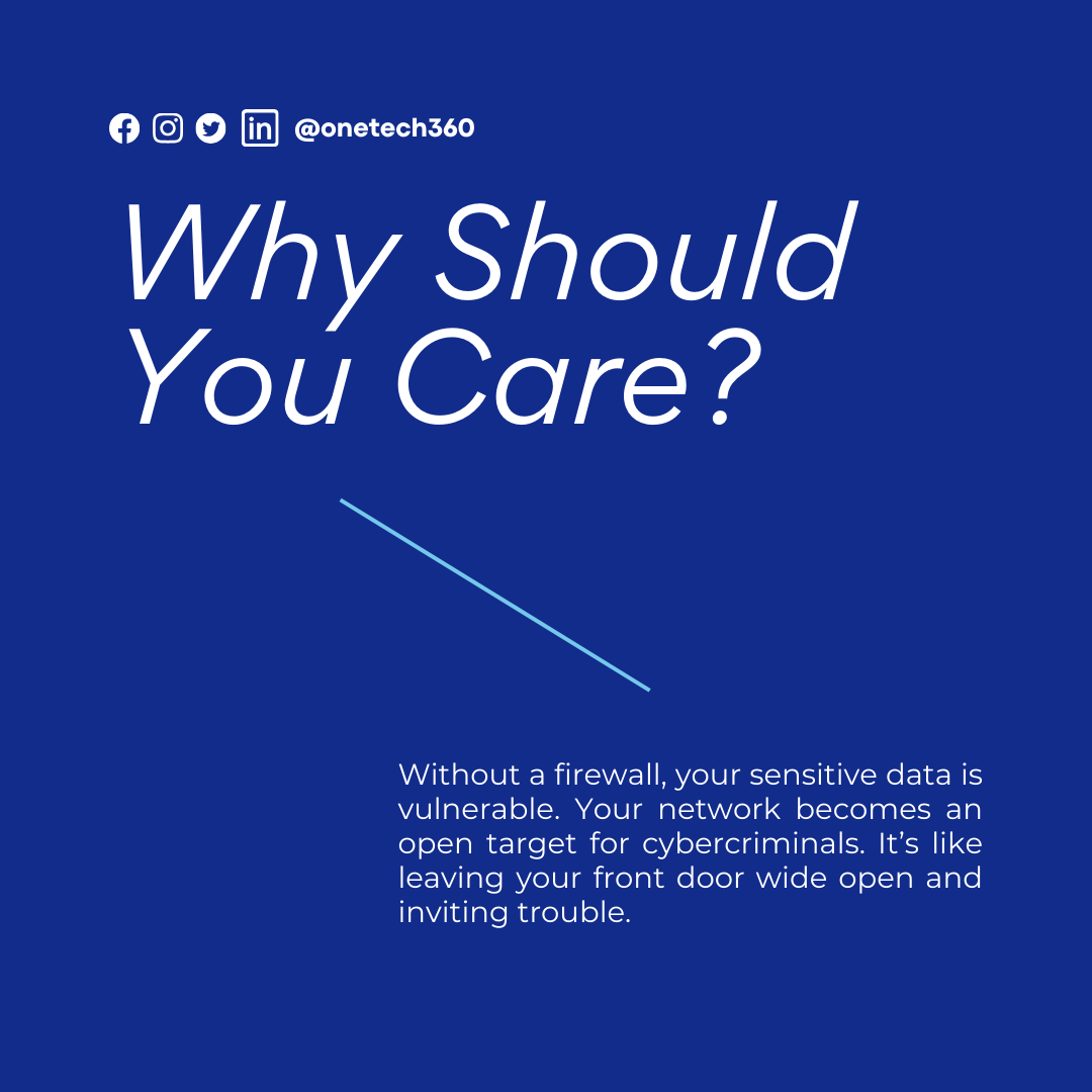 MrWDuvet's tweet image. 🔥 Your Firewall = Your First Line of Defense 🔥

A strong firewall keeps threats out but only if it’s up to date. Is yours ready for the job? Let’s make sure your business stays protected. 💬

#Cybersecurity #StaySafeOnline #FirewallProtection #OneTech360