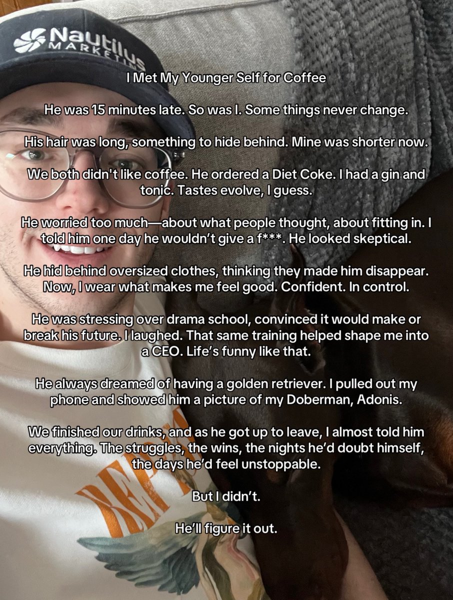 If I met my younger self for coffee, he wouldn’t believe where I am today. From self-doubt to CEO, every struggle shaped me into someone I’m proud of. 🤓

What would your coffee chat with your younger self look like? How much have you grown?

#Growth #BeProudOfYou