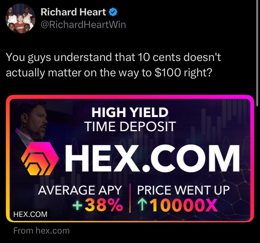 Who will still be here at $100 HEX?