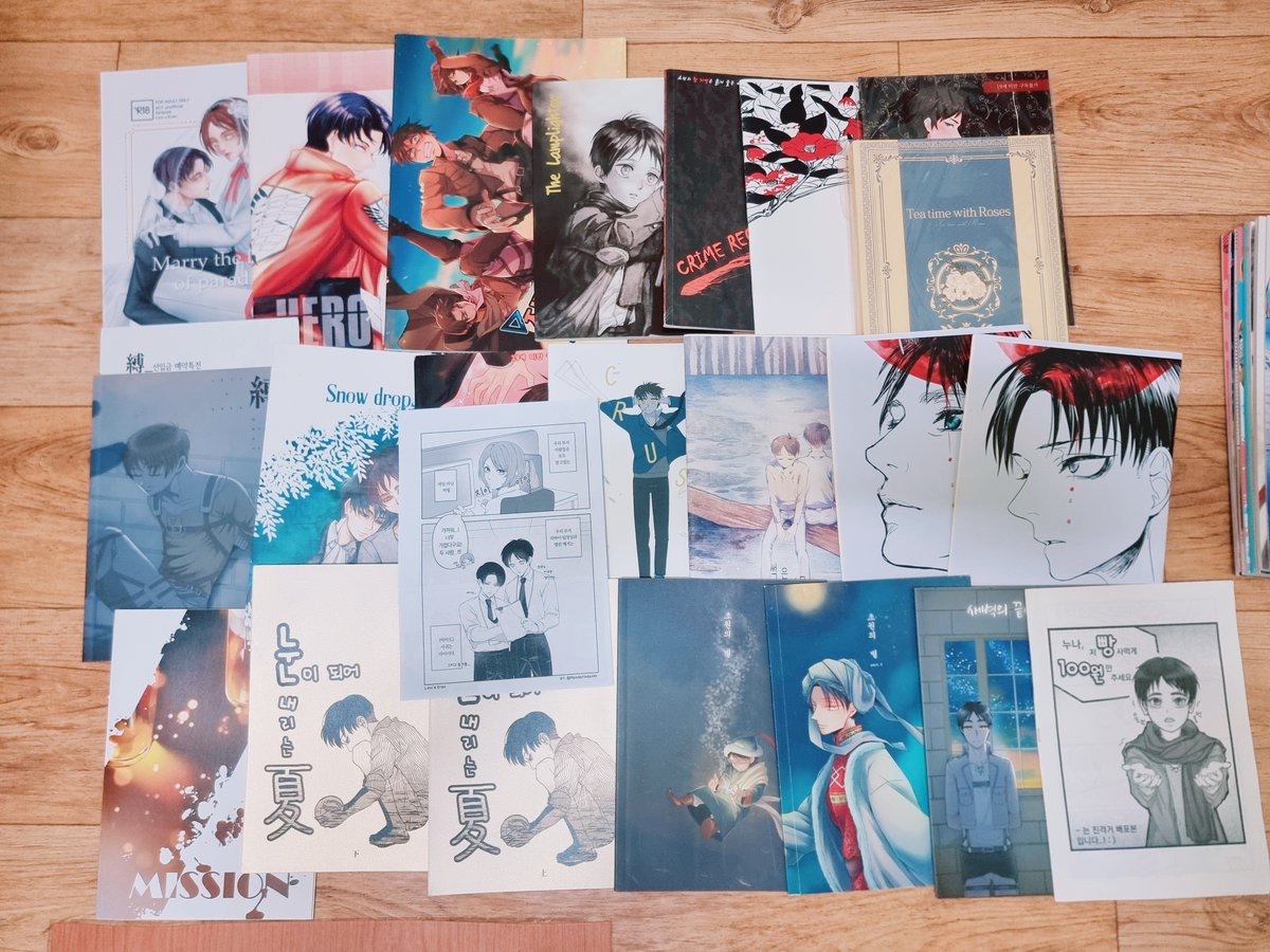 진격의거인 진격의 거인 진격거 립엘 리바에렌 리바엘런 회지 일괄 판매  
우체국택배 사용

일괄 운포 10.0  

처분이 목적이라 일괄판매만 합니다 
구매연락은 open.kakao.com/o/sCB1Tk1b 이쪽으로 부탁드리겠습니다🥺