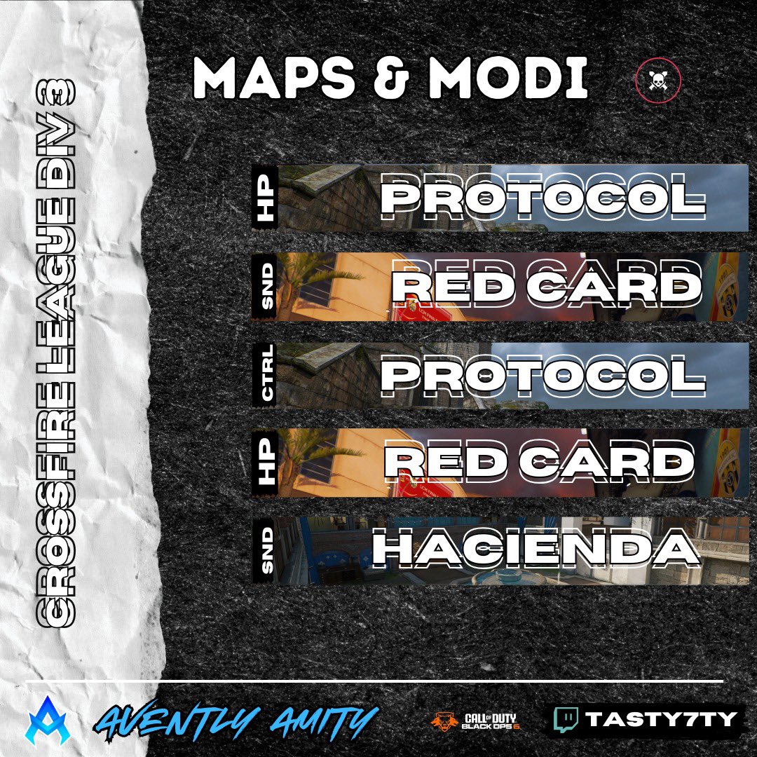 Aventlygg's tweet image. M-M-MATCHDAY, Team Amity startet heute gegen Vicious Gaming um 20:30 bei @TastyyXO auf twitch. Lasst liebe da und supportet die Jungs!

twitch.tv/tastyy7ty

#FearAvently