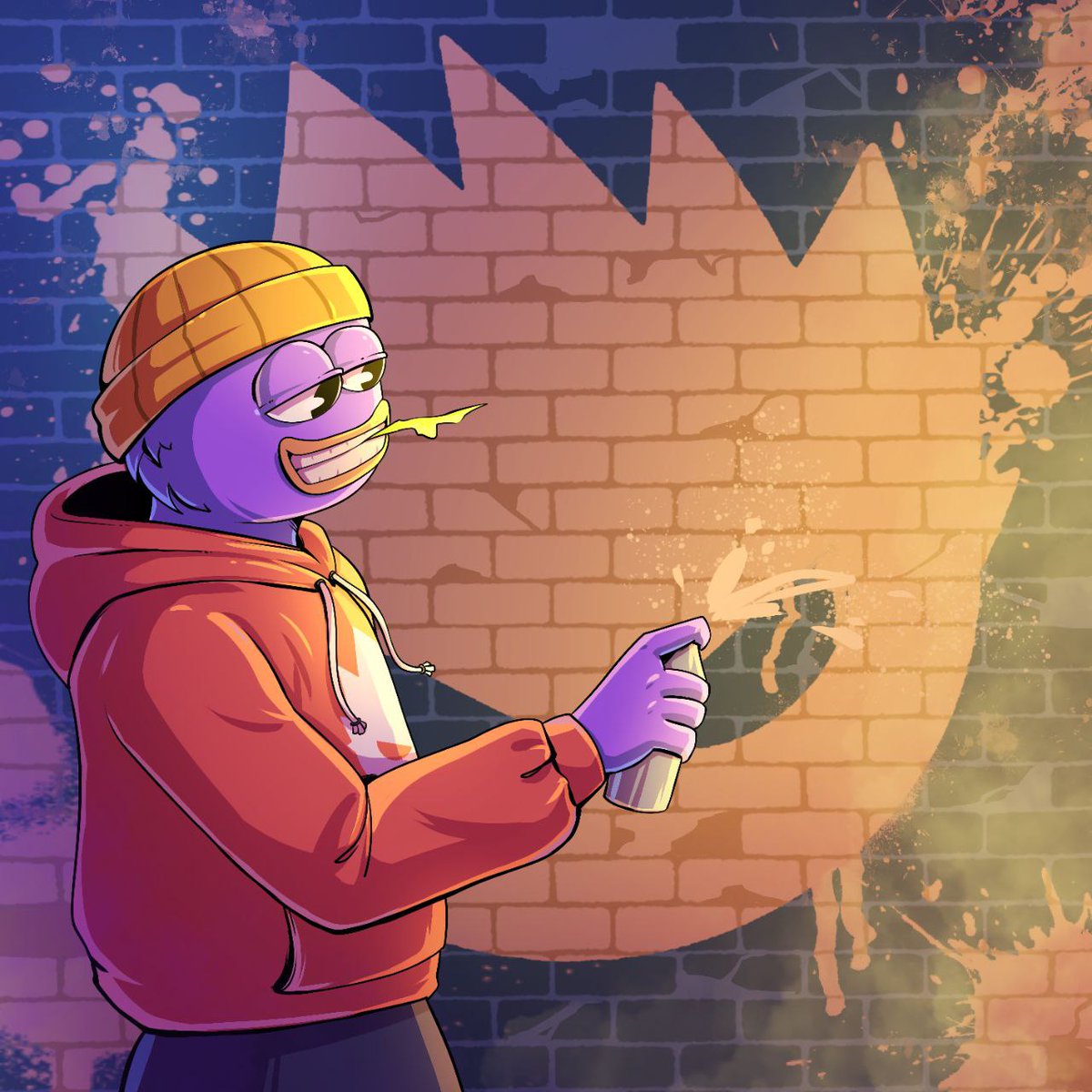 Molandak leaves his mark on the streets 🎨

Want a shot at WL? 

🔄 Retweet
💜 Like
💬 Tag some frens

Let's see who's repping the squad! 

#Molandak #Gmolandak #Monad