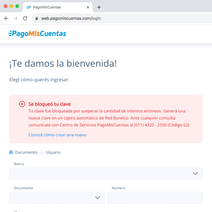 sbustelo's tweet image. Pagomiscuentas te da la bienvenida! Con una patada voladora en la cara!

#uxfail