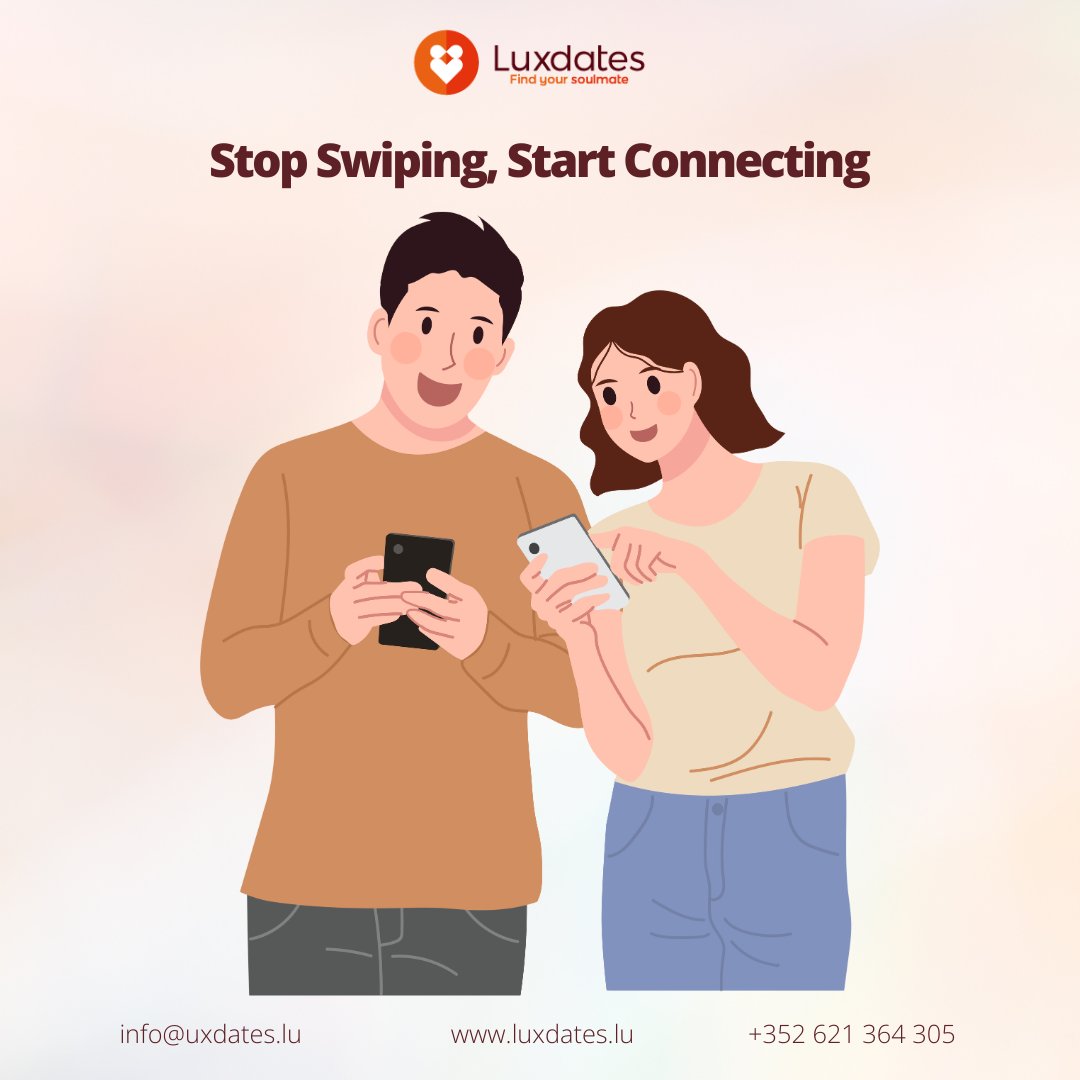Luxdates's tweet image. Tired of endless swiping? Luxdates prioritizes quality connections over quick matches.

One meaningful introduction is worth more than 100 swipes. Join us today to find a partner who shares your values. luxdates.lu

#SwipeLessConnectMore #AuthenticDating