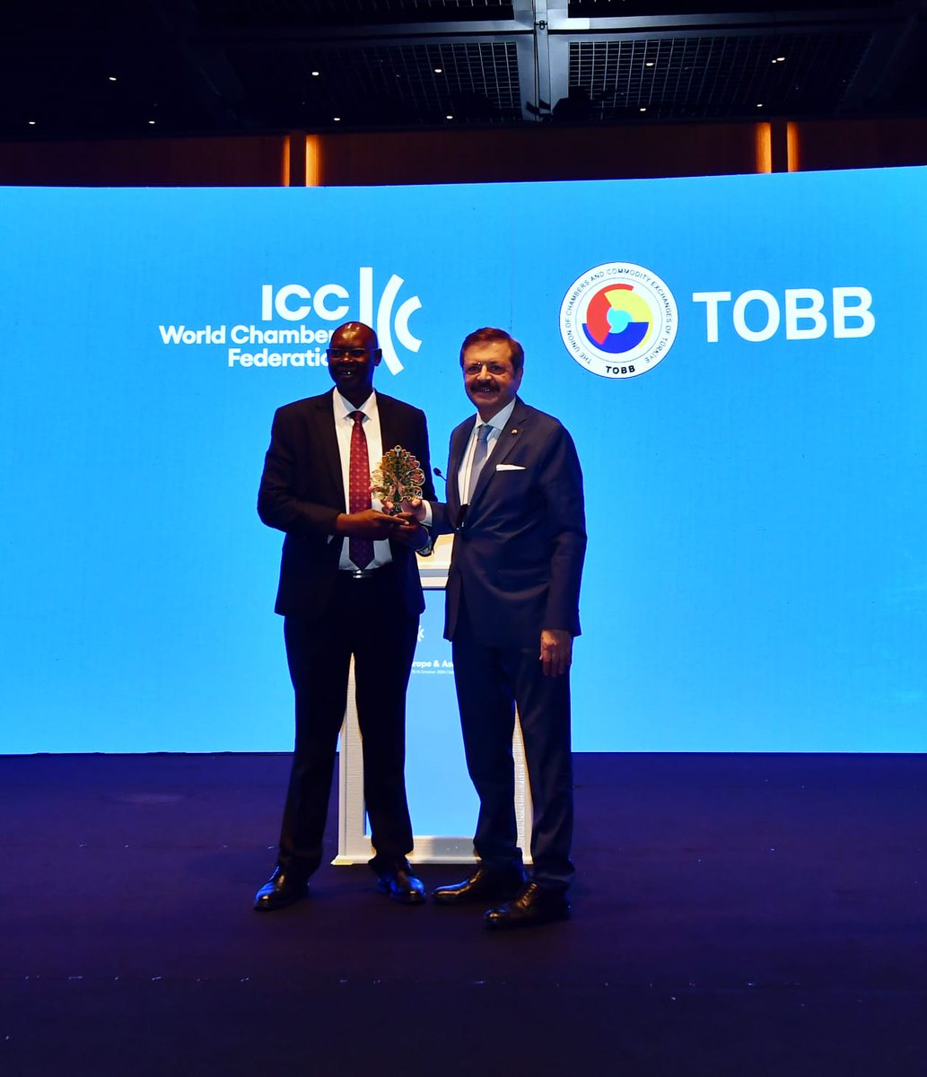 📸 Throwback to a historic moment!

A special moment as Rifat Hisarcıklıoğlu, World Chamber Federation Chair and President of the Union of Chambers and Commodity Exchanges (TOBB), officially handed over leadership responsibilities for the upcoming WCF Africa Summit 2025 to Dr.