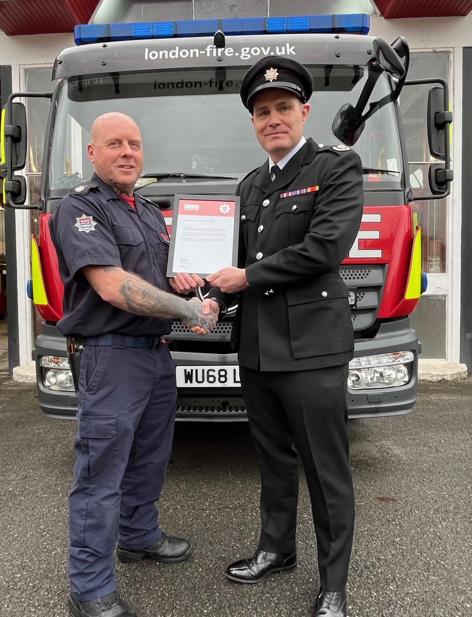 This morning, BC Chris Davidson was proud to award Blue Watch Croydon and Station Officer Dan Foster with Borough Commander commendations for their exceptional work in community safety over the past year. BW developed and facilitated two inclusive events for our SEN community.