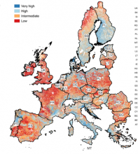 🆕 study on Soil organic carbon indicator. SOC/clay does not represent soil structure grades or 🇪🇺 variability in land use🌲👨‍🌾 and climate🌧️☀️🌥️🌦️. Higher latitude areas are classified as very good due to low ⬇️clay. Mediterranean areas penalised.#soil sciencedirect.com/science/articl…
