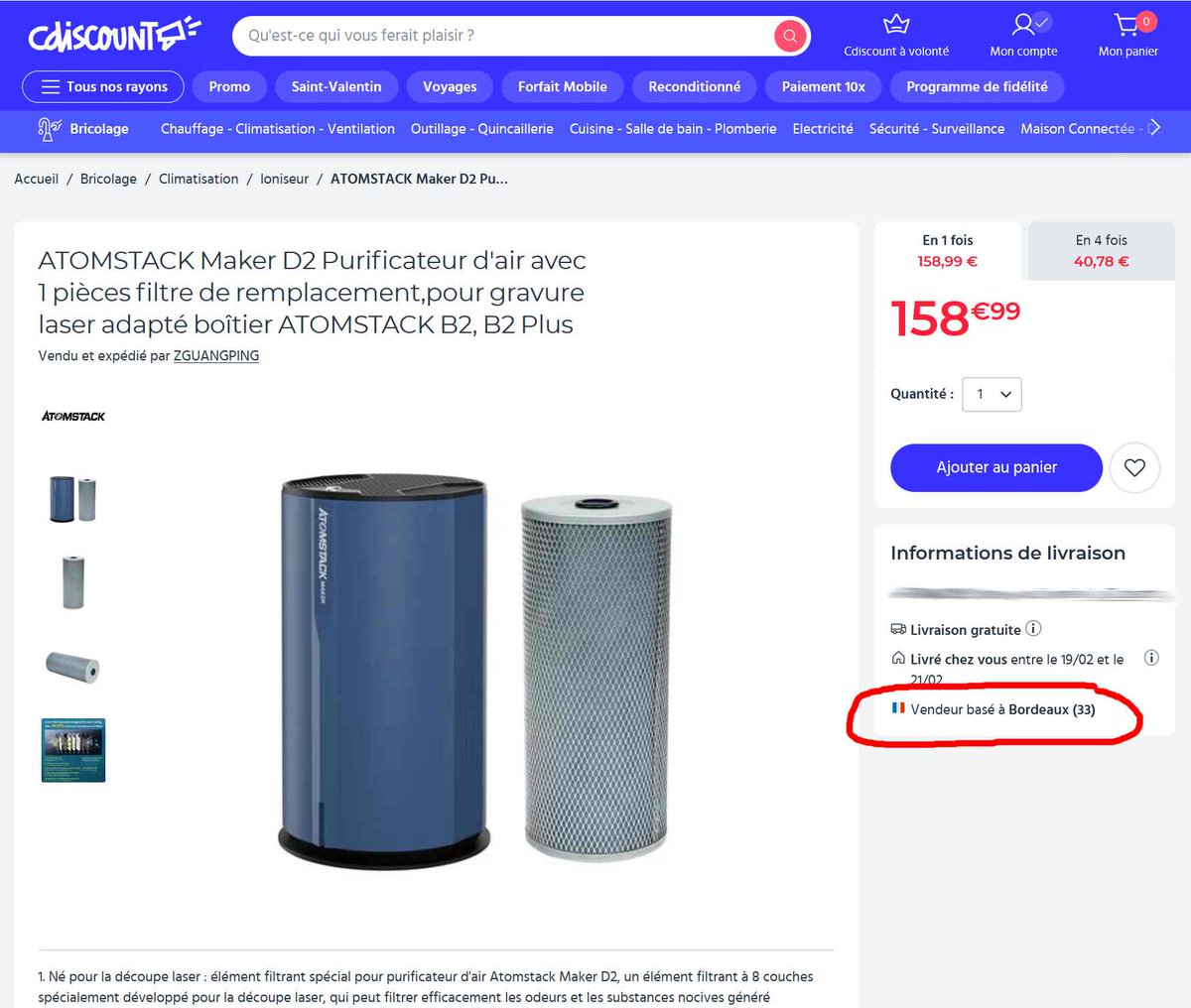 framboise314's tweet image. Tu rencontre des problèmes sur la #marketplace @Cdiscount  ?  Pas la peine de décrire tes soucis avec le vendeur dans l'avis que #cdiscount te propose de rédiger ! De toute façon il ne sera pas publié !!! Sans l'appareil @AtomStack je ne peux rien faire du filtre 🤣😂
