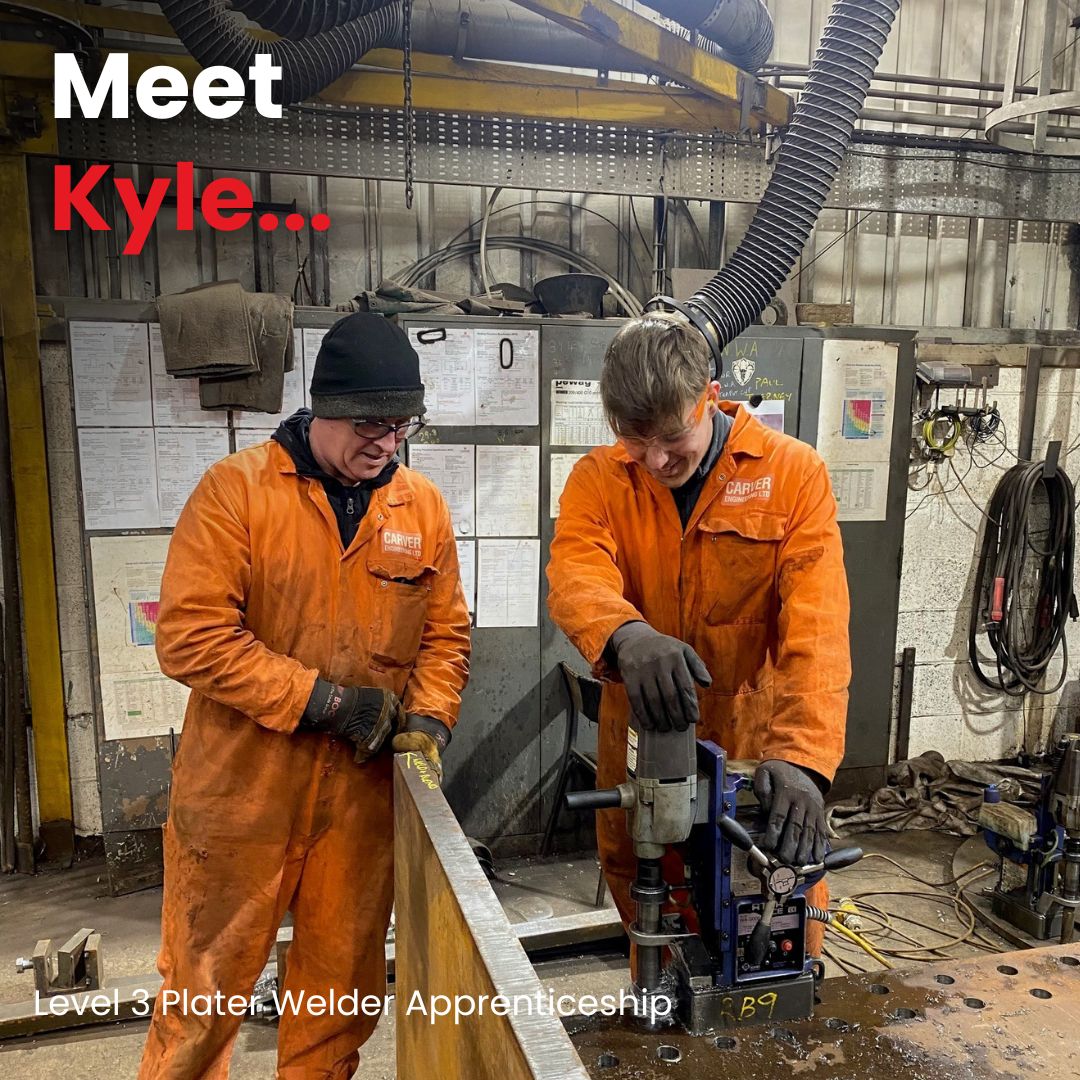 carvereng_'s tweet image. Meet our apprentice, Kyle! 🌟

Kyle commenced his apprenticeship at Carver Engineering in July 2024, while enrolled on an NVQ Level 3 Plater Welder course at North Notts College.

#EngineeringApprenticeship #EngineeringCareers #FutureEngineers #NationalApprenticeshipWeek