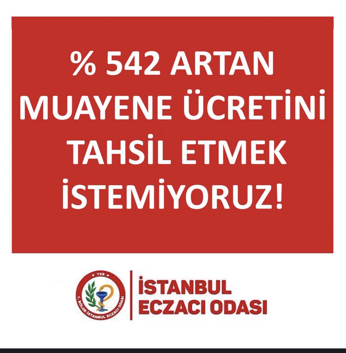 ist_eczaciodasi's tweet photo. Değerli Meslektaşlarımız,

İlaç ve eczacılık hizmetlerine yalnızca tasarruf kalemi olarak bakan, bugün hem eczacıyı hem vatandaşı mağdur eden sağlık politikalarına dur demek için 13 Şubat Perşembe günü saat 12.00’de, İstanbul İl Sağlık Müdürlüğü önünde bir basın açıklaması gerçekleştirilecektir.

Tüm meslektaşlarımızın beyaz önlükleriyle katılım sağlayarak destek vermeleri önemlidir. 

Önemle bilginize sunarız.

İstanbul Eczacı Odası Yönetim Kurulu
 
Tarih: 13 Şubat 2025 Perşembe / 12.00
Yer: İstanbul İl Sağlık Müdürlüğü Ana Bina | Çemberlitaş 

#SağlıkBakanlığı #ÇalışmaveSosyalGüvenlikBakanlığı #HazineveMaliyeBakanlığı

https://t.co/5nCmoTxVNZ