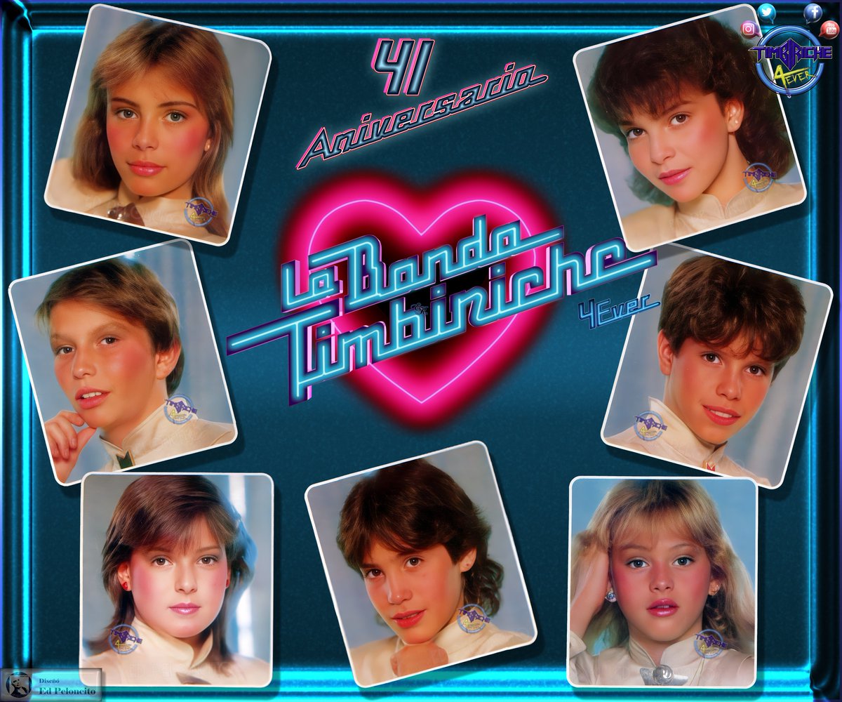 Timbiriche4Ever's tweet photo. 1984 "La Banda Timbiriche"
🎉🙌🥳🩷🩵✼• #Timbiriche • #41Aniversario • #LaBandaTimbiriche • #DiscoRuido • #SashaSökol • #ErikRubín • #MarianaGarza • #BennyIbarra • #AlixBauer • #DiegoSchoening • #PaulinaRubio • #Timbiriche4Ever • #EdPeloncito •✽🩵🩷🥳🙌🎉 https://t.co/JS9q6aKAjP