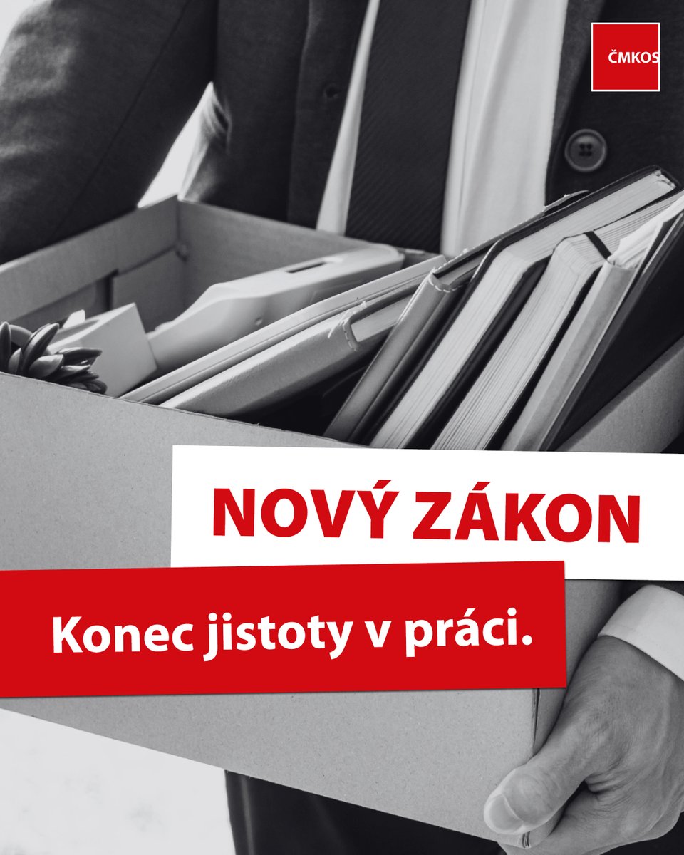 odbory's tweet photo. Ráno v práci, večer na dlažbě!
ODS a TOP 09 chtějí, aby tě zaměstnavatel mohl vyhodit BEZ DŮVODU.
Už žádná jistota, už žádná obrana.
Nelíbíš se? Jdeš!
Máš jiný názor? Jdeš!
Požádal jsi o lepší plat? Jdeš!

#NEVypovedimBezDuvodu #odbory #stavka #stavkovapohotovost #NebudemeMlčet https://t.co/uAWdBSJyG1