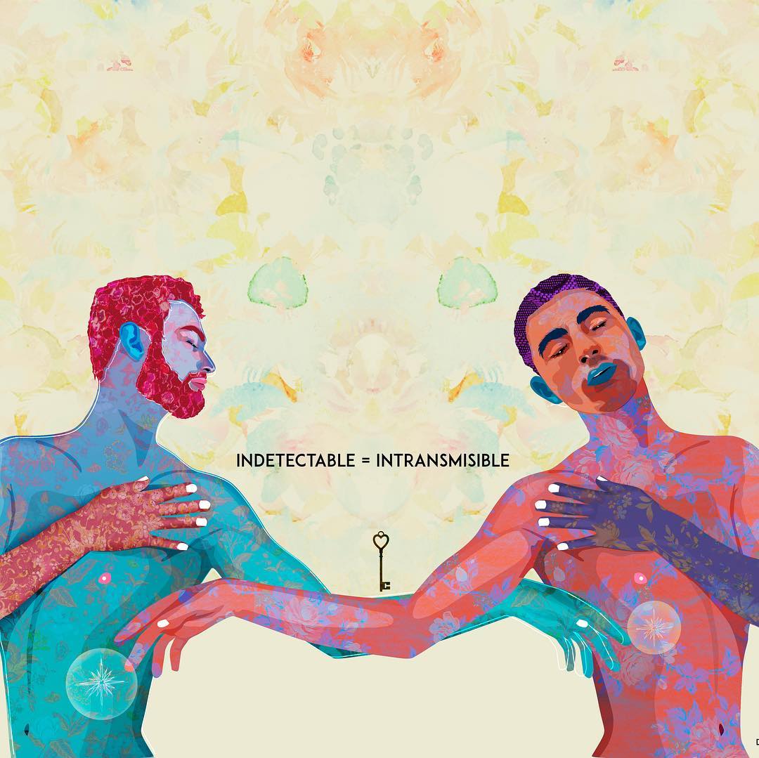 I=I / Con el tratamiento adecuado y oportuno quienes viven con VIH pueden llevar una vida sana, convirtiendo al virus en indetectable e intransmisible.  A superar la ignorancia, los miedos y prejuicios. / Ilustración de <a href="/Arzola_d/">Daniel Arzola</a> / #Caniulef