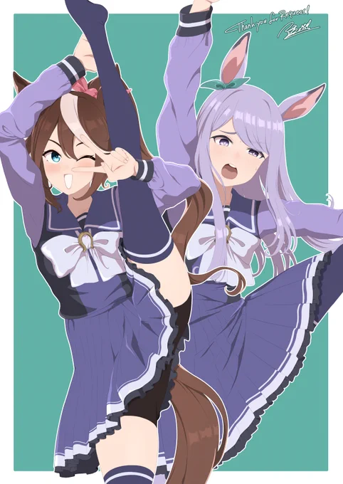 I字バランス inテイマク#ウマ娘 #トウカイテイオー #メジロマックイーン 