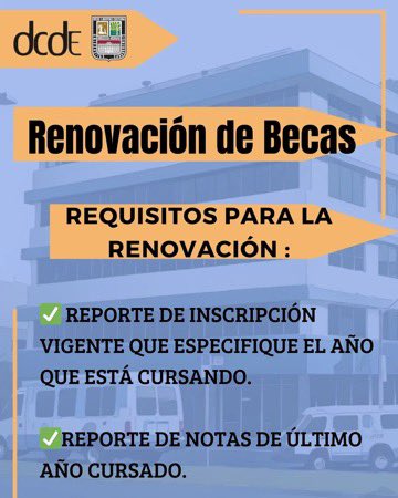 Información Importante la <a href="/uc_dde/">DDE UC</a> estará realizando jornadas de renovación de becarios regulares.

Se irá publicando los lugares según la facultad y semana correspondiente.