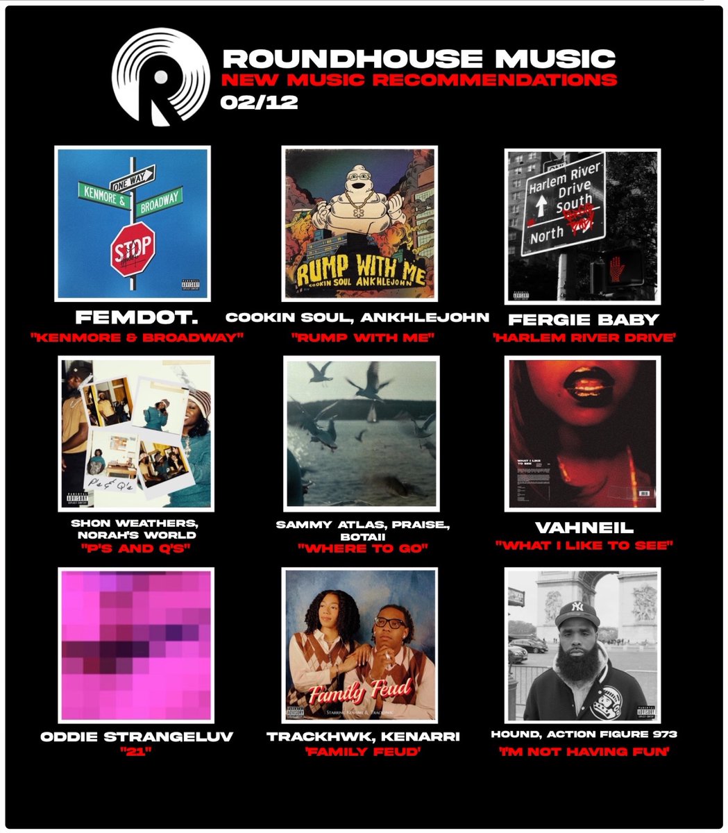 Roundhouse Music (@roundhouse_msc) on Twitter photo 9 new releases that have been on our radar that we can recommend checking out from <a href="/femdotdotcom/">femdot.</a>, <a href="/CookinSoul/">Cookin Soul</a> <a href="/ANKHLEJOHN/">BIG LORDY</a>, <a href="/FergieBabyGGU/">Fergie Baby</a>, <a href="/ShonWeathers/">shaolin shon</a> Norah's World, <a href="/sammyatlas2/">sammyatlas</a> praise. <a href="/botaii_/">botaii</a>, <a href="/Vahneil/">VAHNEIL</a>, <a href="/OddieStrangeluv/">Isaiah Ofulume</a>, <a href="/trackhwk/">Trackhwk</a> <a href="/ken_arri/">KENARRI $</a>, Hound <a href="/actionfigure973/">ACTION FIGURE</a> 9 new releases that have been on our radar that we can recommend checking out from <a href="/femdotdotcom/">femdot.</a>, <a href="/CookinSoul/">Cookin Soul</a> <a href="/ANKHLEJOHN/">BIG LORDY</a>, <a href="/FergieBabyGGU/">Fergie Baby</a>, <a href="/ShonWeathers/">shaolin shon</a> Norah's World, <a href="/sammyatlas2/">sammyatlas</a> praise. <a href="/botaii_/">botaii</a>, <a href="/Vahneil/">VAHNEIL</a>, <a href="/OddieStrangeluv/">Isaiah Ofulume</a>, <a href="/trackhwk/">Trackhwk</a> <a href="/ken_arri/">KENARRI $</a>, Hound <a href="/actionfigure973/">ACTION FIGURE</a>