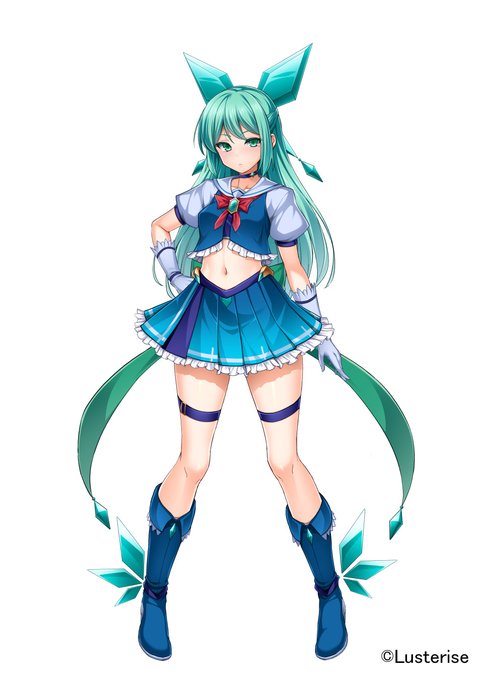 マギスフィア制作小話
この子はマギスフィア・ラズリス。冷気を操り作った氷の武器を駆使して敵と戦うぞ。
元々は「マギスフィア・アズール」という名前で制作進行していたのですが、去年放送されたとあるアニメのキャラと名前も属性も被ってしまったので、今の名前に変更することとなりました。 