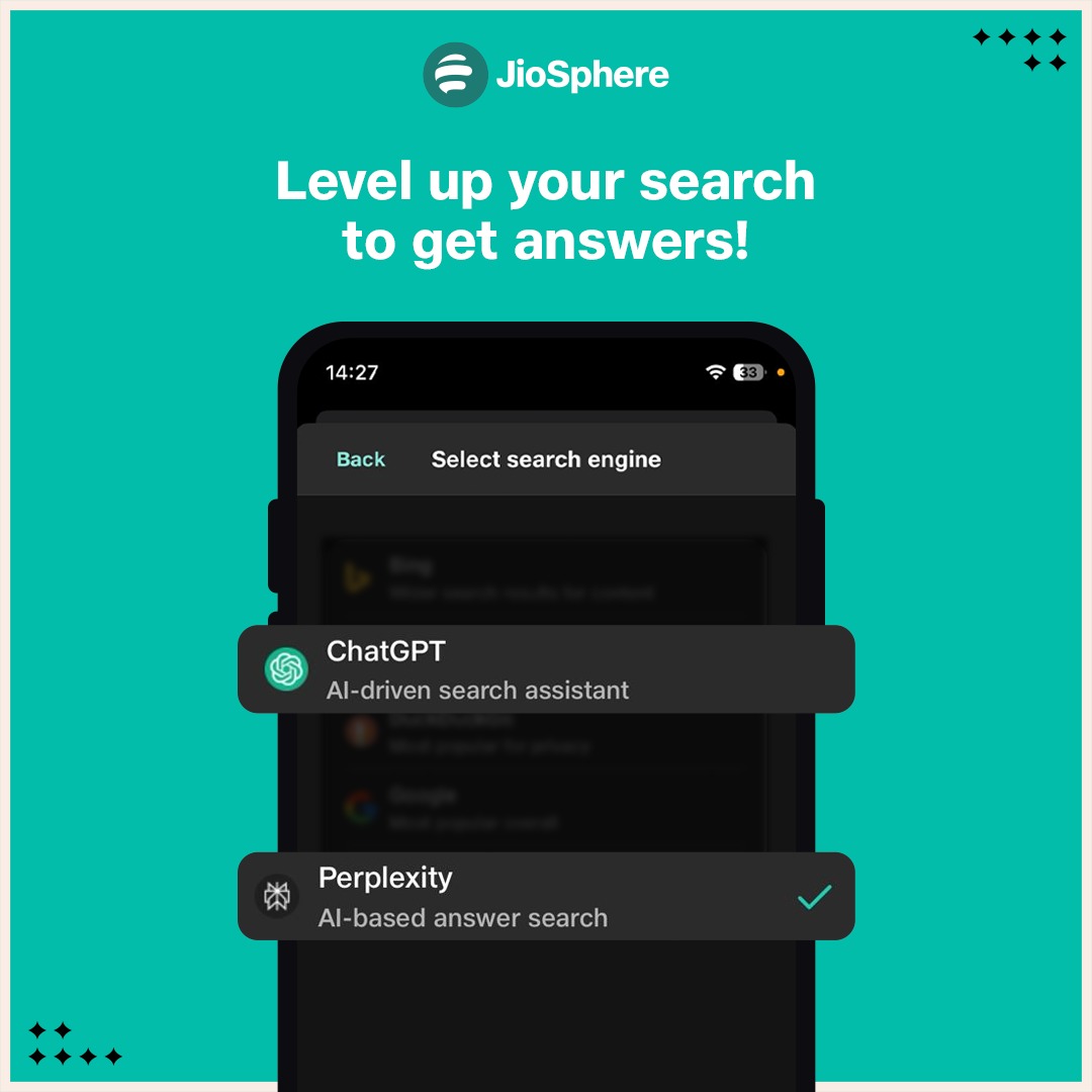 It is time to redefine your results! Get AI driven answers from Perplexity or ChatGPT so that you don't have to go through every website.
Download on iOS now!

#artificialintelligence #chatgpt #perplexity #ai