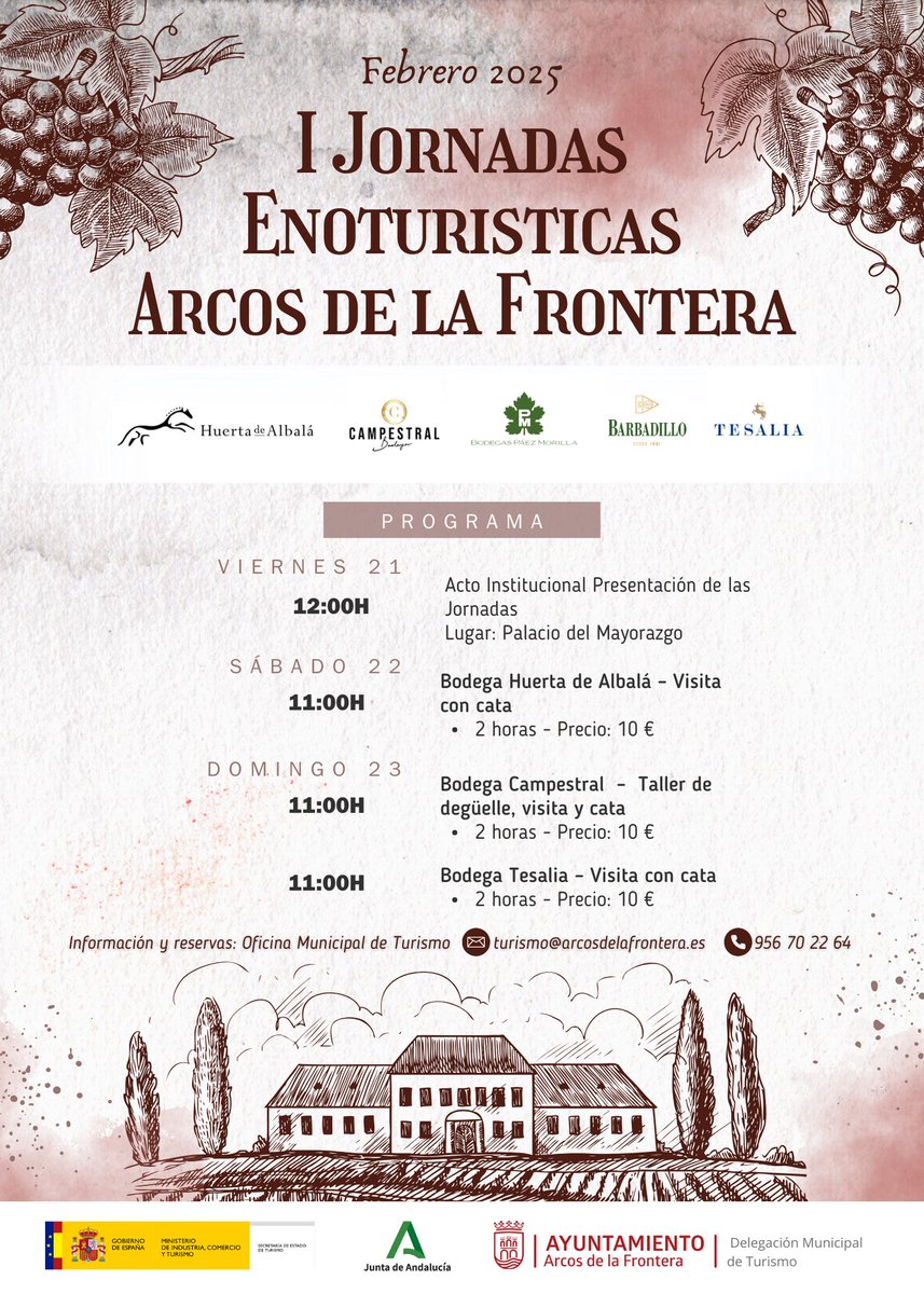 I Jornadas Enoturísticas en Arcos de la Frontera
