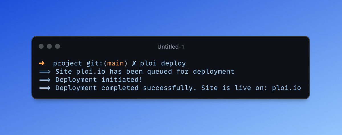 Introducing Ploi CLI: Command Your Infrastructure! 💻

Now available for download: composer global require ploi/cli 🤓