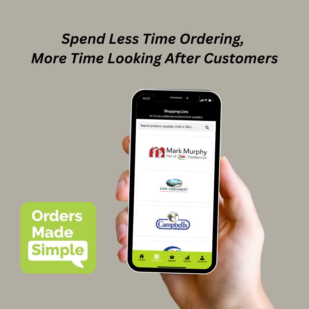 Spend less time ordering and more time delighting your customers. Simplify your hospitality business with Orders Made Simple. 📲 Visit buff.ly/3OlppmL to learn more! #HospitalitySolutions #StreamlineOrdering