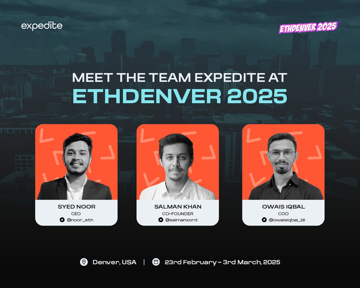 Pumped to be heading to #ETHDenver! (<a href="/EthereumDenver/">ETHDenver 🏔🦬🦄</a>) ✈️

Catch us there from Feb 23rd. Come say hi, and swap some ideas⚡ 🤝