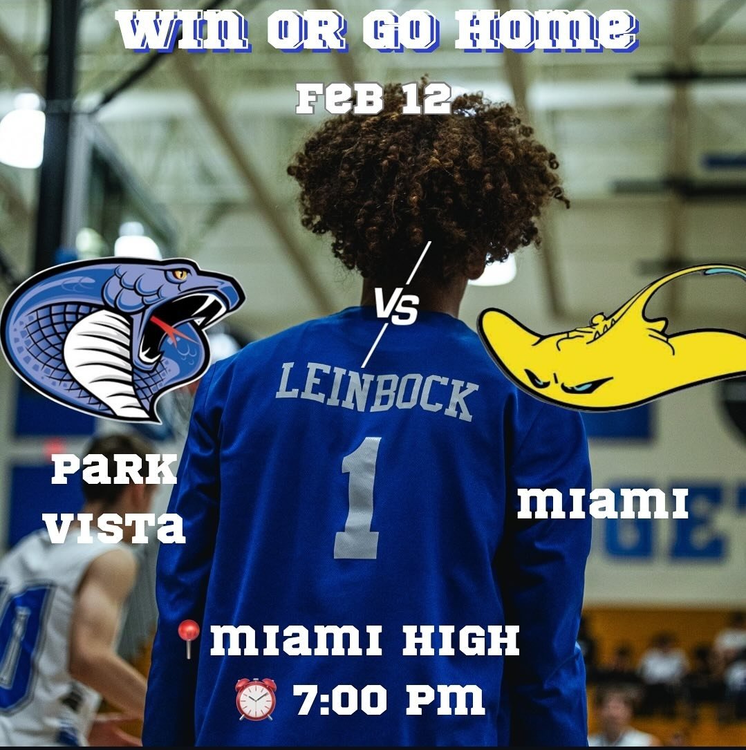 ParkVista_Bball (@parkvistab) on Twitter photo 🚨Game Day🚨
🆚️ Miami High
⏰️ 7pm
📍 Miami High
#CobraCountry 🐍
<a href="/PBCBBallForum/">#PBCHOOPS</a>
<a href="/Rangeman_Films/">Films, Rangeman Media</a>
<a href="/Brandon_Mycal/">Coach B</a>
<a href="/FutureDraftStyl/">FutureDraftStyle</a>
<a href="/ESPNTop63/">ESPN Top 63</a>
<a href="/HSSportsFL/">HSSportsFlorida</a> 🚨Game Day🚨
🆚️ Miami High
⏰️ 7pm
📍 Miami High
#CobraCountry 🐍
<a href="/PBCBBallForum/">#PBCHOOPS</a>
<a href="/Rangeman_Films/">Films, Rangeman Media</a>
<a href="/Brandon_Mycal/">Coach B</a>
<a href="/FutureDraftStyl/">FutureDraftStyle</a>
<a href="/ESPNTop63/">ESPN Top 63</a>
<a href="/HSSportsFL/">HSSportsFlorida</a>