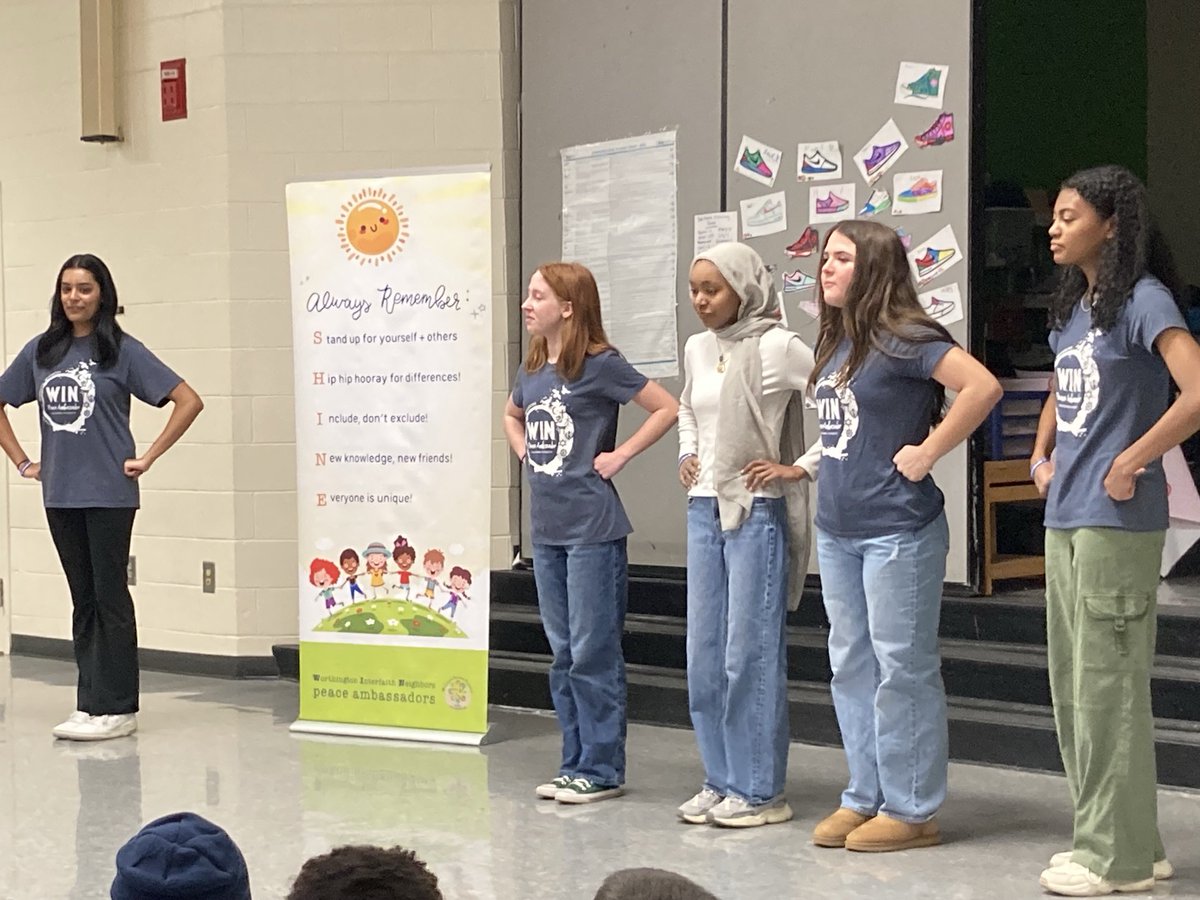 WKHS peace ambassadors presenting at Granby. Great opportunity for 3rd graders! #itsworthit