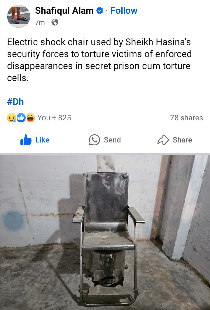 RokibRahman15's tweet image. Hasina’s #electrict chair