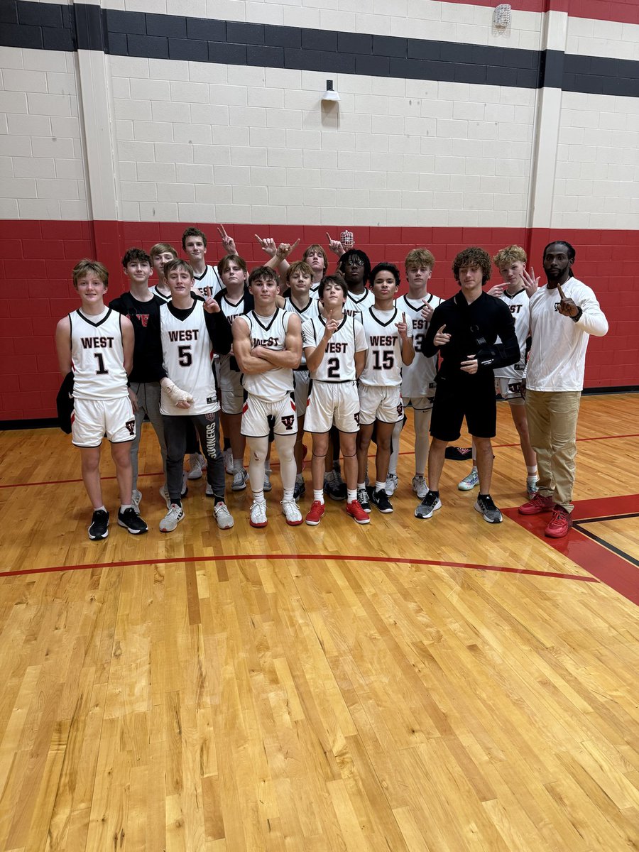 West Trojans 9th grade District Champs Blood sweat tears 🏀🏀#GoTrojans