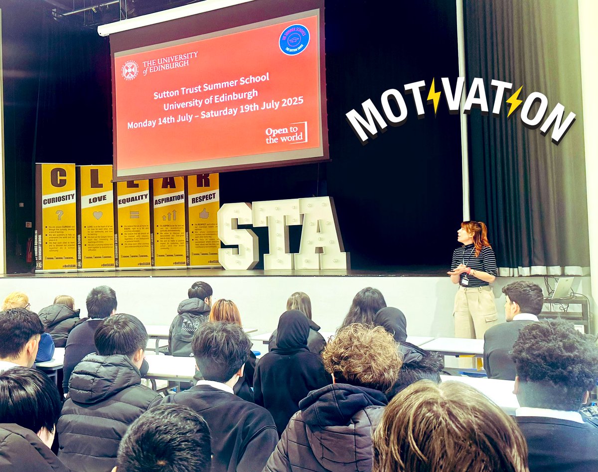 Mrs Farrell STA (@mrsfarrelldht) on Twitter photo Huge thanks to Lauren <a href="/suttontrust/">The Sutton Trust</a> for coming along to speak with #TeamS5 this morning. Lots of interested applicants! #aspiration #beCLEAR
<a href="/StThomasAqSec/">St Thomas Aquinas</a> <a href="/SStandrewshouse/">STA_StAndrewsHouse</a> <a href="/columba_STA/">St Columba House</a> <a href="/OgilvieSta/">🟣⭐️St John Ogilvie House⭐️🟣</a> <a href="/kentigern_st/">St Kentigern House STA</a> <a href="/StMargaretSTA/">St Margaret House</a> Huge thanks to Lauren <a href="/suttontrust/">The Sutton Trust</a> for coming along to speak with #TeamS5 this morning. Lots of interested applicants! #aspiration #beCLEAR
<a href="/StThomasAqSec/">St Thomas Aquinas</a> <a href="/SStandrewshouse/">STA_StAndrewsHouse</a> <a href="/columba_STA/">St Columba House</a> <a href="/OgilvieSta/">🟣⭐️St John Ogilvie House⭐️🟣</a> <a href="/kentigern_st/">St Kentigern House STA</a> <a href="/StMargaretSTA/">St Margaret House</a>