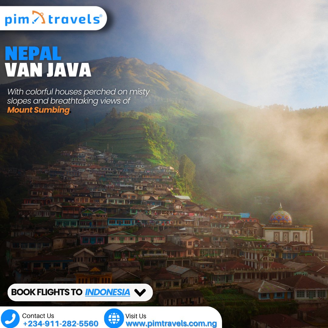 pimtravels_ng's tweet image. Ever seen a piece of Nepal in Indonesia? 🏔️✨
Nepal Van Java is a breathtaking highland village sitting above the clouds, with vibrant homes, stunning mountain views, and a peaceful escape from the world.
#HiddenGem #NepalVanJava #IndonesiaTravel #ScenicViews #Cheapflights