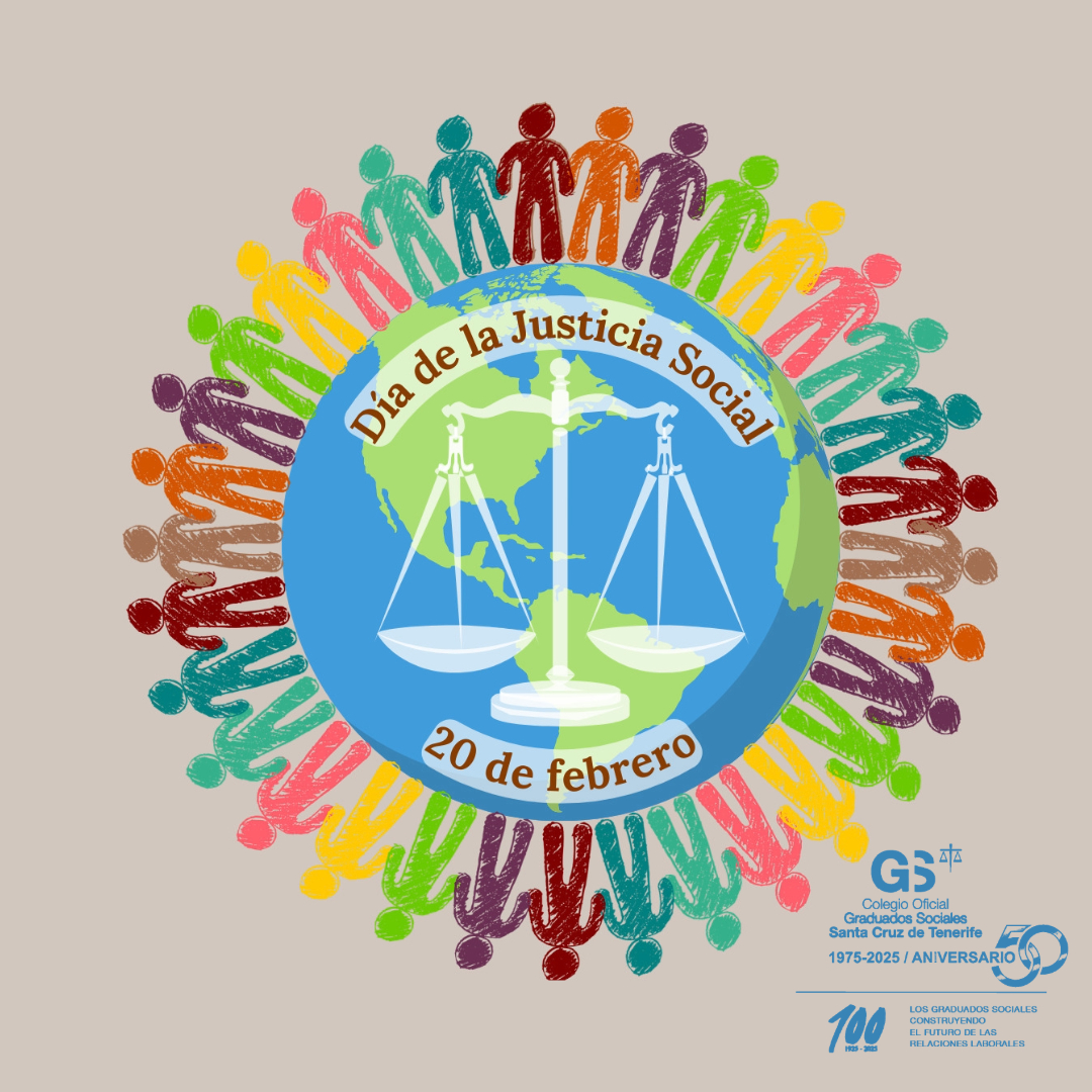 Hoy, 20 de febrero, celebramos el Día Mundial de la Justicia Social.🌎🌍🌏

Un mundo más justo comienza con igualdad, derechos humanos y oportunidades para todos.

#GraduadoSocial #JusticiaSocial #Igualdad #DerechosHumanos
