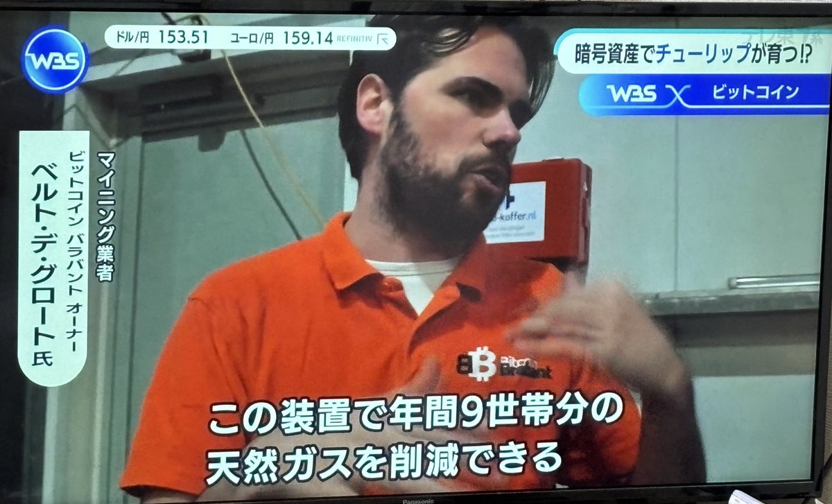 ビットコインのマイニングの排熱でチューリップ育ててるの面白いっすね🤣 #WBS