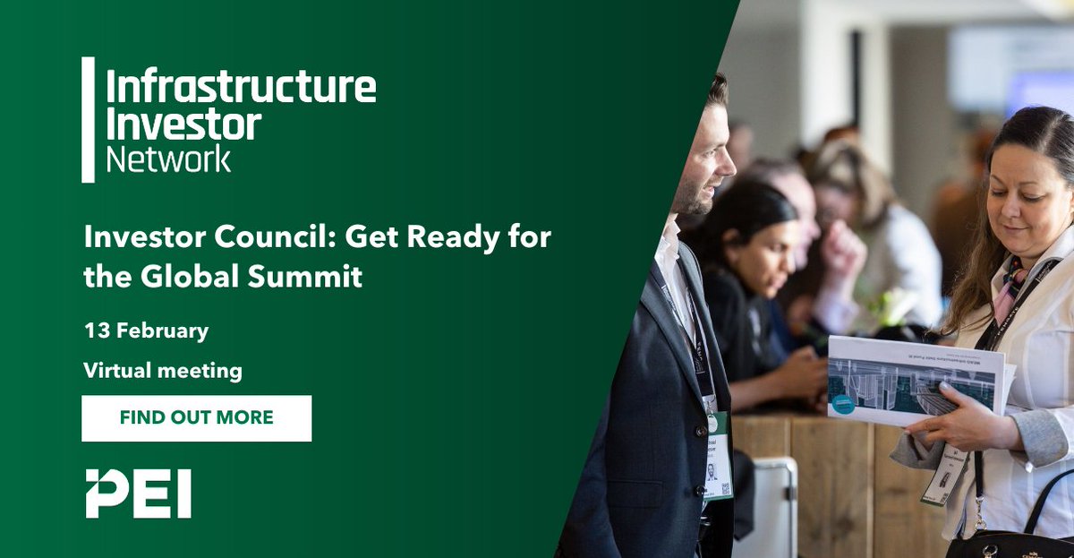 🌐 Investors: Get ready for the Infrastructure Investor Global Summit

📅 Date: 13 February
🎯 Exclusively for LP Investor Members

This virtual session will ensure you’re fully prepared.

Qualified investors are eligible for a complimentary membership: okt.to/ZUvhqR