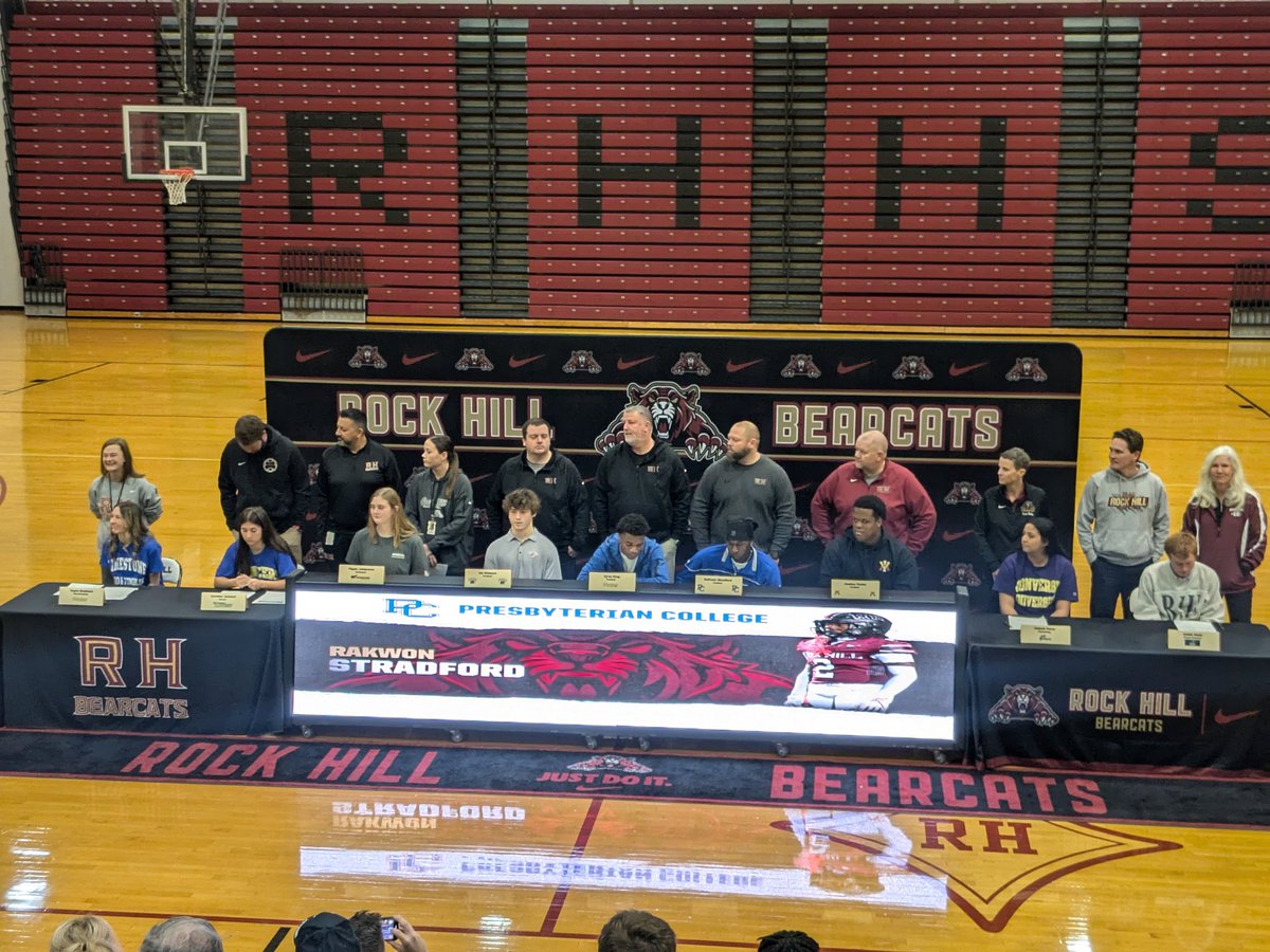 Chris Price, M. Ed. (@pricechriscoach) on Twitter photo Signing day here at The Rock. 9 -athletes getting the blessed opportunity to continue their athletic careers collegiately. Football players: <a href="/rakwonnn/">Rakwon Stradford</a> Presbyterian, <a href="/JusticeFoster43/">Justice Foster</a> @VMI, <a href="/Zyonking_1/">Zy’on King "25"</a> Limestone, <a href="/iangrissom6/">Ian Grissom ⭐️2025⭐️</a> Western Carolina Signing day here at The Rock. 9 -athletes getting the blessed opportunity to continue their athletic careers collegiately. Football players: <a href="/rakwonnn/">Rakwon Stradford</a> Presbyterian, <a href="/JusticeFoster43/">Justice Foster</a> @VMI, <a href="/Zyonking_1/">Zy’on King "25"</a> Limestone, <a href="/iangrissom6/">Ian Grissom ⭐️2025⭐️</a> Western Carolina